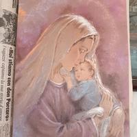 Madonna con bambino dipinto Carlo Parisi
