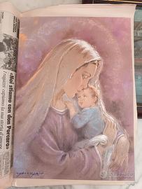 Madonna con bambino dipinto Carlo Parisi