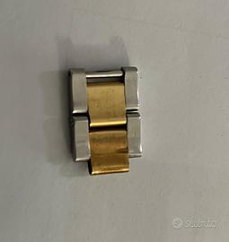 Maglia piena acciaio/oro per Rolex