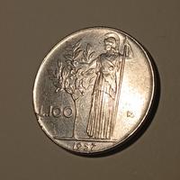 100 lire minerva 1957 qFDC