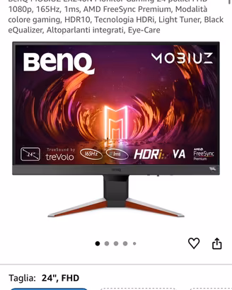 Monitor benq 165hz fhd