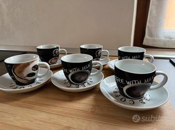 Set 6 Tazzine da Caffè con Piattino