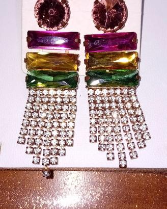 Orecchini gioiello multicolor