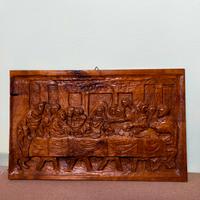 Quadro intagliato a mano "L' ultima cena"