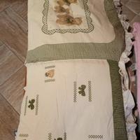 set piumone e paracolpi per lettino 