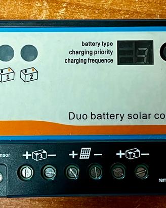 Regolatore solare PEVER doppia batteria 20A 12/24V