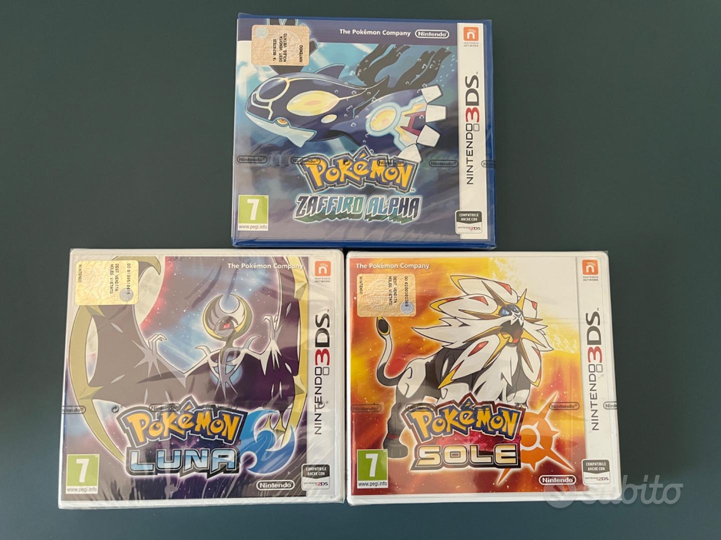 Pokemon 3ds sole e luna Zaffiro Alpha sigillati - Console e Videogiochi In  vendita a Rovigo