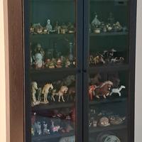 Libreria Ikea Billy con 2 ante a vetro Oxberg