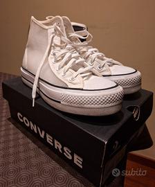 scarpe Converse White Moonstone violet alte n. 37