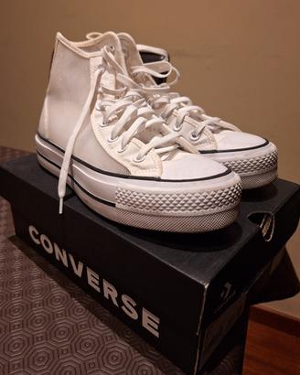 scarpe Converse White Moonstone violet alte n. 37