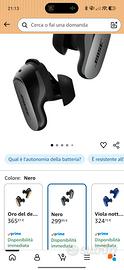 Auricolare Bose QuietComfort Ultra Bluetooth