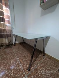 Tavolo vetro satinato