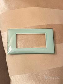 Vimar plana placca 4 moduli reflex verde menta