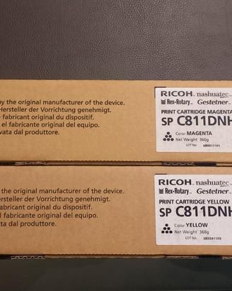 Toner Ricoh SP C811DNHE Nuovi OVP A-Ware Originali