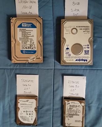 set di Hard Disk interni 3.5" e 2.5"