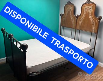 LETTO ANTICO FERRO BATTUTO 140x190 - TRASPORTO OK