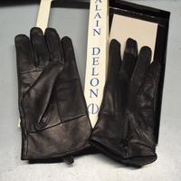 Guanti in pelle nera Alain Delon