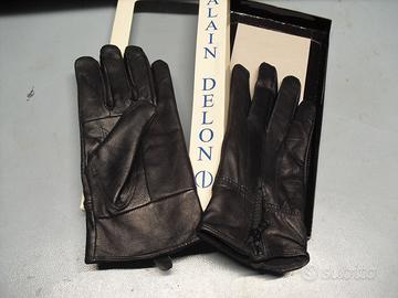Guanti in pelle nera Alain Delon