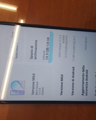 Smartphone Redme note 9