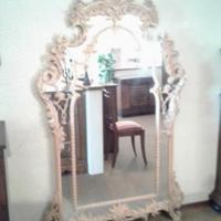 Specchiera LUIGI XI intagliata a mano e firmata