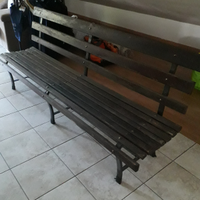 Panchina legno e ferro