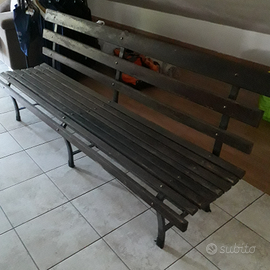 Panchina legno e ferro