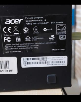 PC ACER  DA TAVOLO 