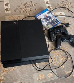 ps4 fat +2 controller+cavi+Fifa 23