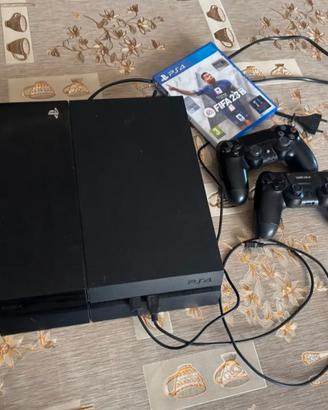 ps4 fat +2 controller+cavi+Fifa 23