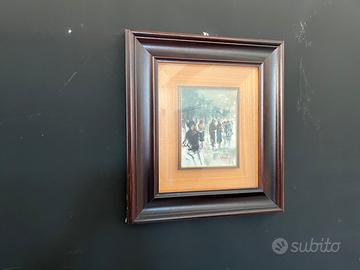 Quadro con dipinto olio su tela Mario Gianello