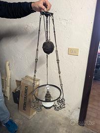 Lampada ad olio convertita elettrica 