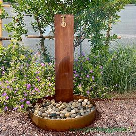 FONTANA PER GIARDINO IN CORTEN CM 10X20 H100