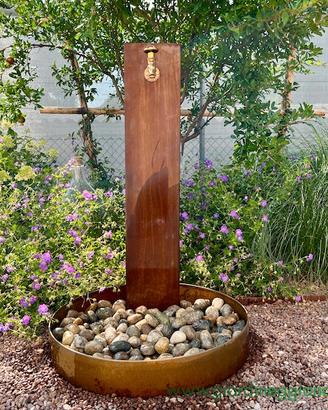 FONTANA PER GIARDINO IN CORTEN CM 10X20 H100