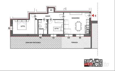 Appartamento di 78 m² con 3 locali e box auto a Re