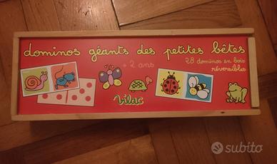 Domino animali legno