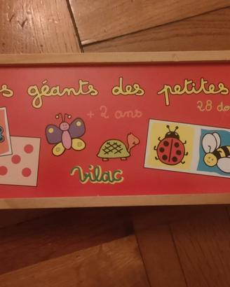 Domino animali legno