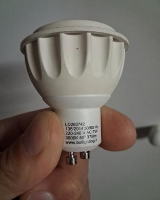 faretti gu10 luce calda