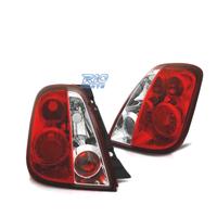 FARI PER FIAT 500 07- ROSSO BIANCO LOOK LEXUS