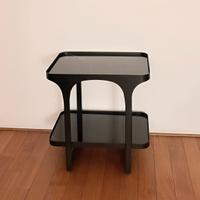 Tavolino, comodino metallo e marmo