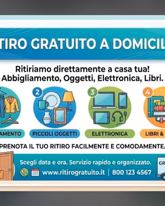 RITIRO GRATUITO A DOMICILIO - LIBERA SPAZIO