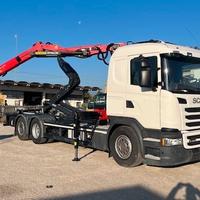 Scania G490 euro 6 Gru + gancio scarrabile