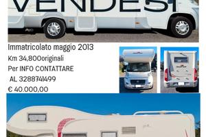Camper mansardato Roller Team Granduca garage