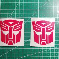 Coppia Stickers Logo Autobot Transformers