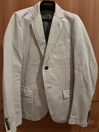 Giacca blazer Gucci beige in cotone