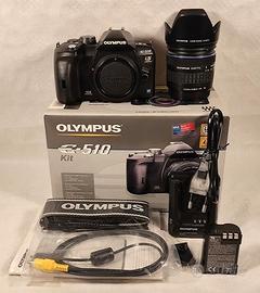 Olympus Digital E-510 (kit) con ottica 14-42 mm.