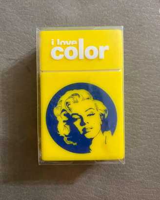Portasigarette rigido giallo I Love Color