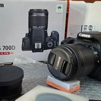 Canon reflex eos 700D + Obiettivi e accessori