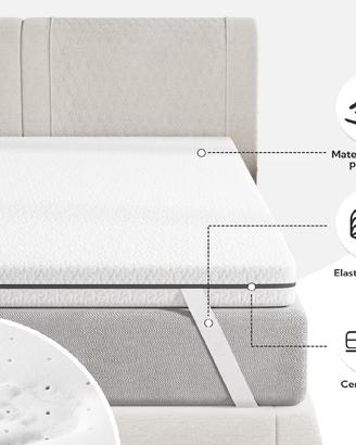 BedStory 10cm Topper Matrimoniale 160x190