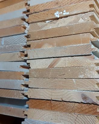 perline di legno  abete  lunghezza 200cm ×15 spe1.
