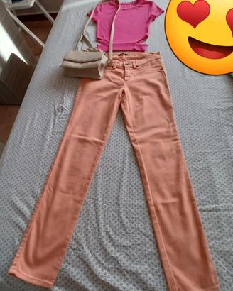 jeans top e borsetta 